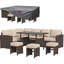 Ensemble de meubles de patio 7 pièces avec housse imperméable-633903637-633903639