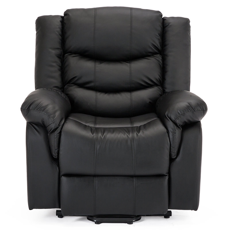 Lancashire 97cm Wide Lift Assist Standard Recliner, Black