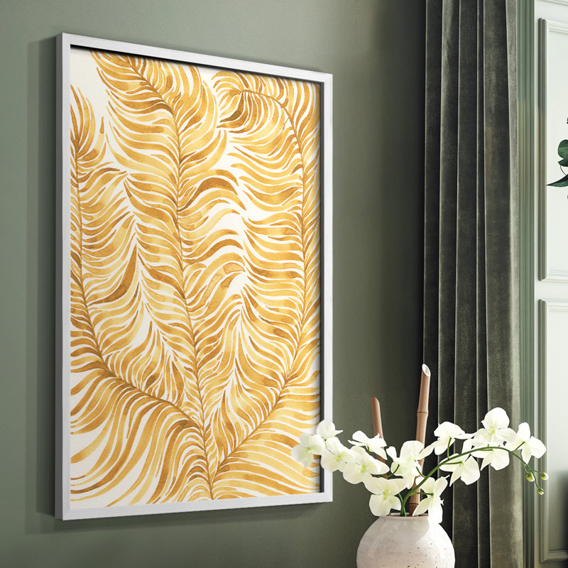 «Quiet Harmony IV», reproduction encadrée - bois massif, Blanc, H 20 po x l 16 po