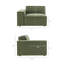 Canapé modulaire rembourré en tissu performance 6 pièces Bange-1425265263