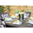 Artherine 6 - Person Patio Dining Set Umbrella Hole Included Round Table with Cushions Included-1834966843