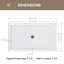 Base de douche blanche l 60 po x P 36 po avec ensemble de drain et couvercle de drain inclus, bac de douche antidérapant-132008092-132008094