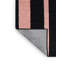 Tapis noir à rayures horizontales lavable à la machine-181915552