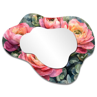«Echeveria Elegans Succulent Mexico Bloomscape I», miroir mural traditionnel, imprimé sur métal