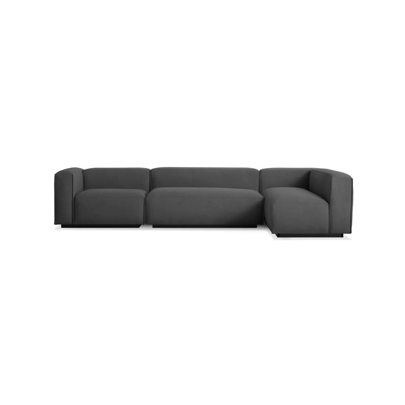 Cleon Modular Sectional, Maharam Meld in Panda, Left Hand Facing