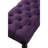 Purple Bench For Dining Occasion Option - With Solid Wood Frame & Black Finish 48 X 16 19.5 In By Turned Legs Dark 48W 16D 19.5H-1468717719