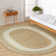 Kayleigh Hand-Braided Jute Area Rug, Brown/Cream