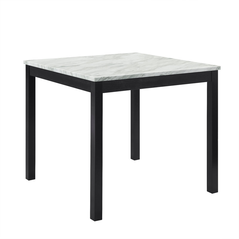 Table de salle à manger 40 po x 40 po, Noir