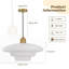 Luminaire suspendu Mid-Century doré nordique
