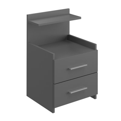 Apalachin 40cm W Engineered Wood Bedside Table