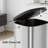 50L / 13.2 Gallon D-Shaped Stainless Steel Step Trash Can