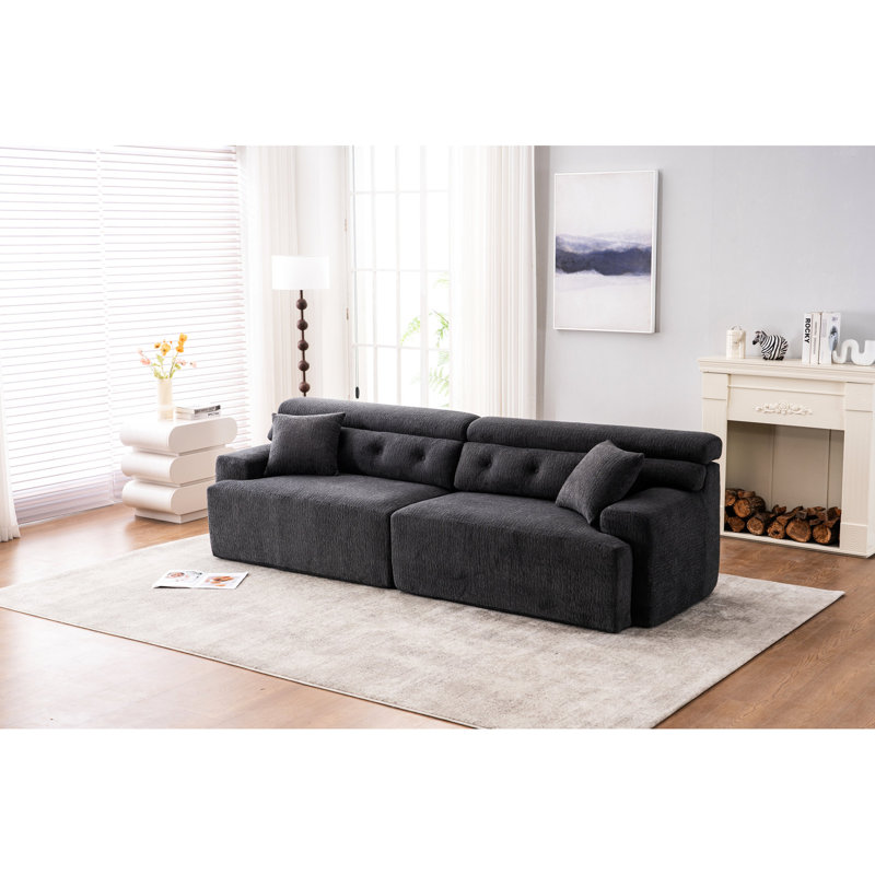 Compression avec 2 coussins pour le divertissement, Dark Grey