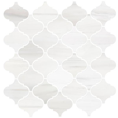 Carreau de mosaïque en marbre Bianco 12 po x 12 po Bianco