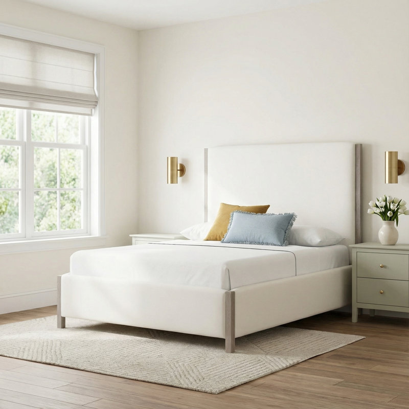 Upholstered Platform Bed, Queen