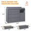 Commode à langer ergonomique 37,4 po avec 4 tiroirs, armoire de rangement et tablette ouverte, conception sécuritaire anti-basculement et commode pour chambre d'enfant-2010028773