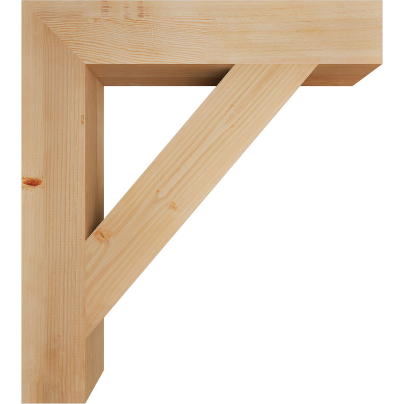 Support de bloc traditionnel, Douglas (lisse), H 38 po x l 5,5 po x P 34 po