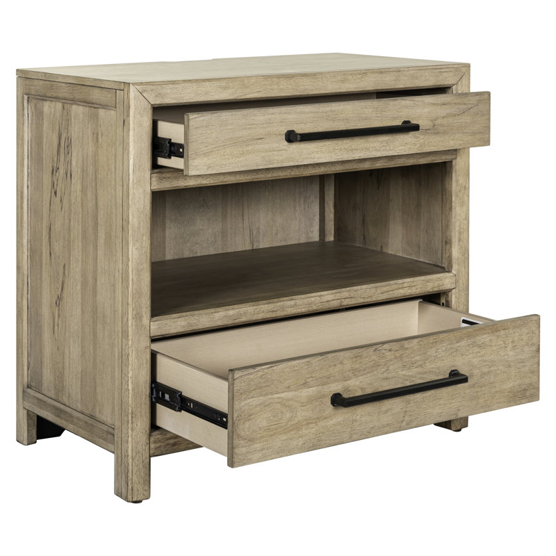 Aason Bedside Chest W/ Charging Station