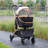 3-in-1 4-wheel Pet Jogger Stroller with Detachable Carrier For Dogs and Cats