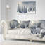 Coussin décoratif paysage d'hiver