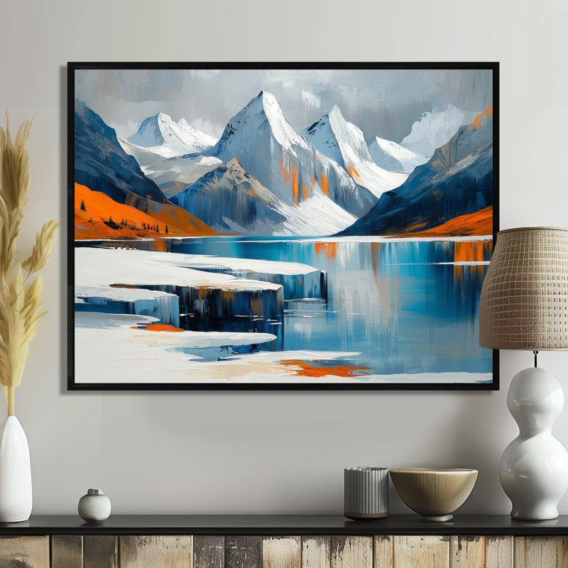 Art mural sur toile transitionnel Gissur, H 12 po x l 20 po, Picture Framed Print, Noir, noir, noir, noir