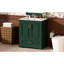 Meuble-lavabo moderne de 30 po avec lavabo en céramique facile, structure en bois massif, 1 tiroir de séparation, 2 portes à fermeture en douceur, double tablette, autoportant, rangement pratique et tablette sur porte, conception intelligente-2105323332