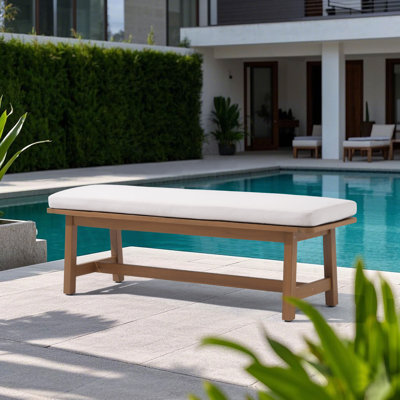Banc d'extérieur avec coussins