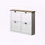 White Flip-Drawer Shoe Storage Cabinet with Adjustable Shelf & Anti-Tip Design