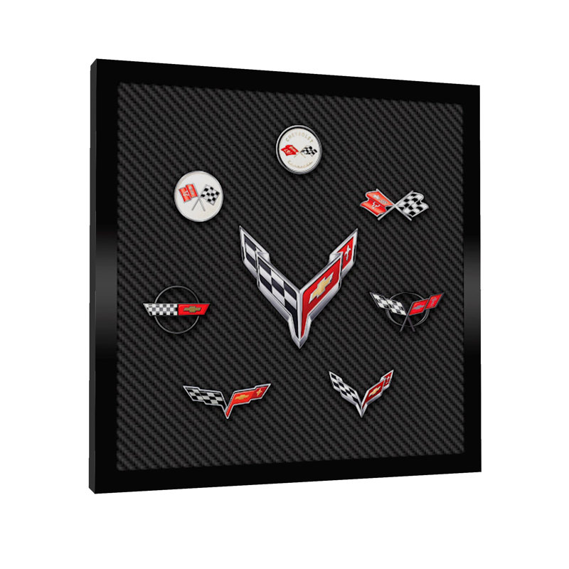 «Square Corvette générations», reproduction sur toile