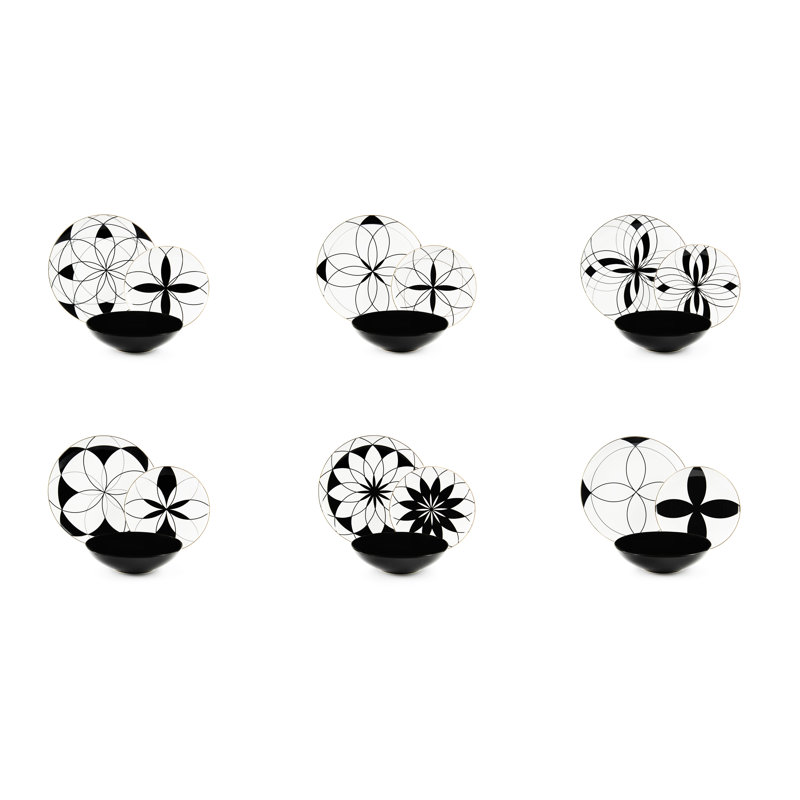 Euclide Piece Dinnerware Set - Service for 6