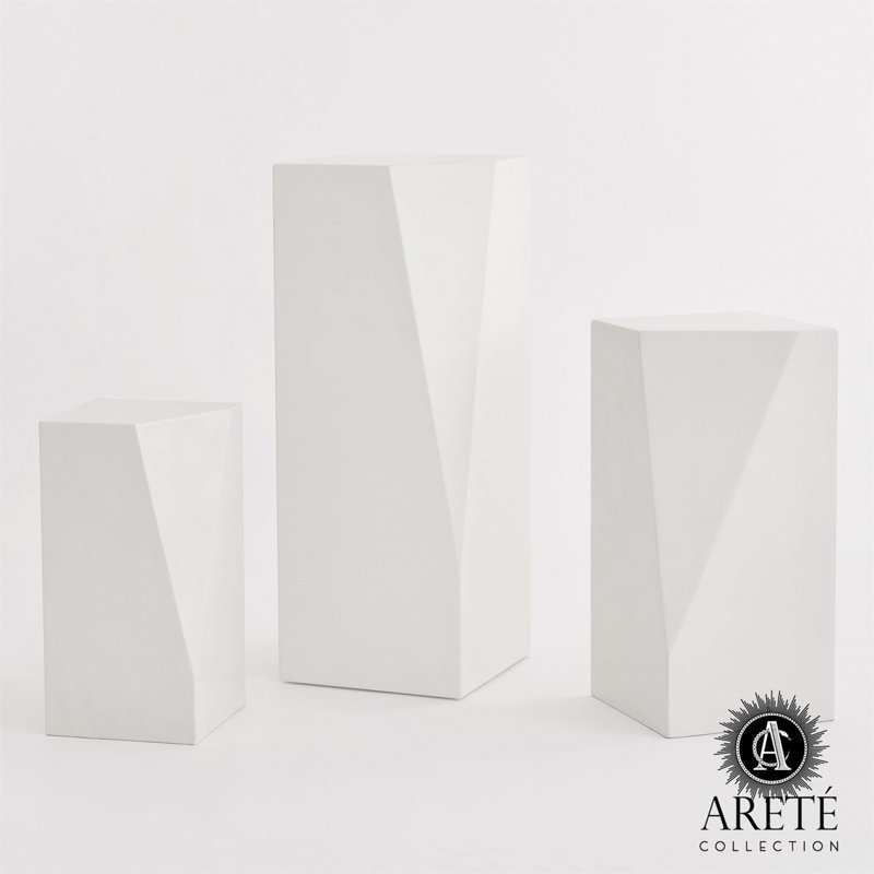 Facet Pedestal, 42.25" H x 16" W x 16" D