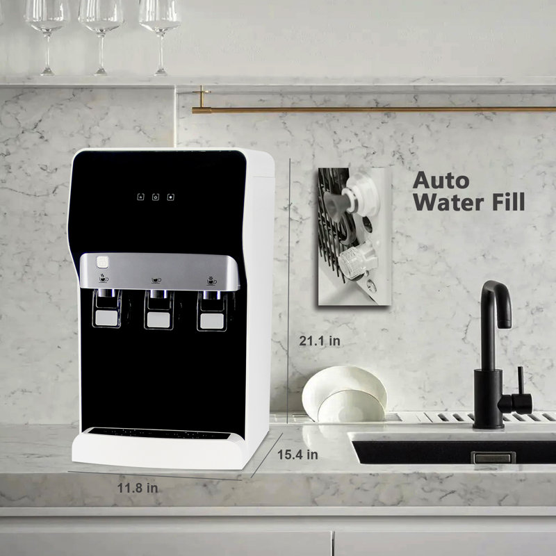 IKT UV Countertop Bottleless Water Cooler Dispenser with 4 stage Filtration