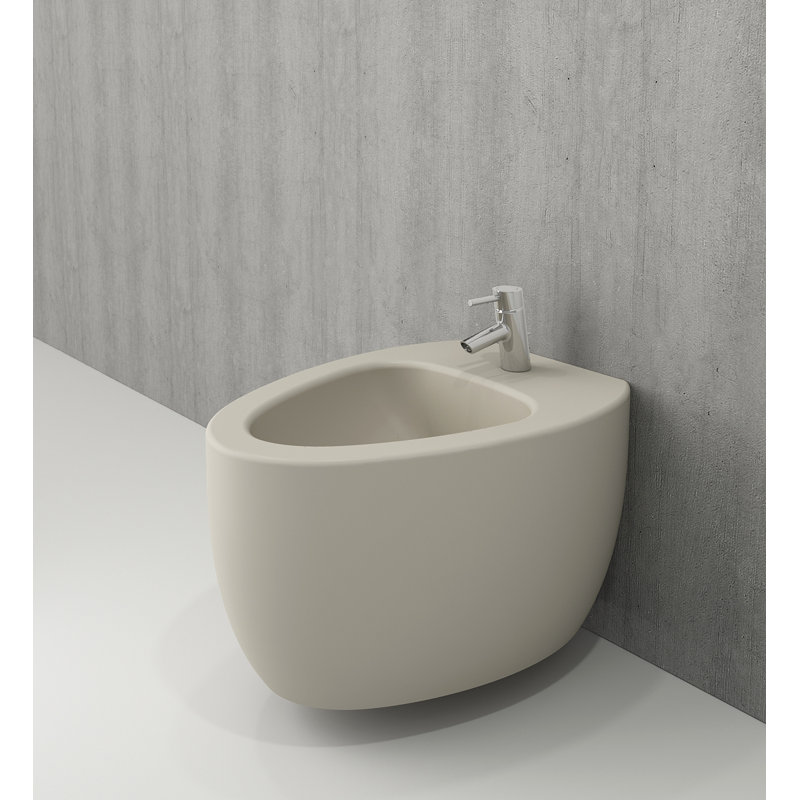 Etna Wall-Hung Bidet - 54cm, Matte Jasmine