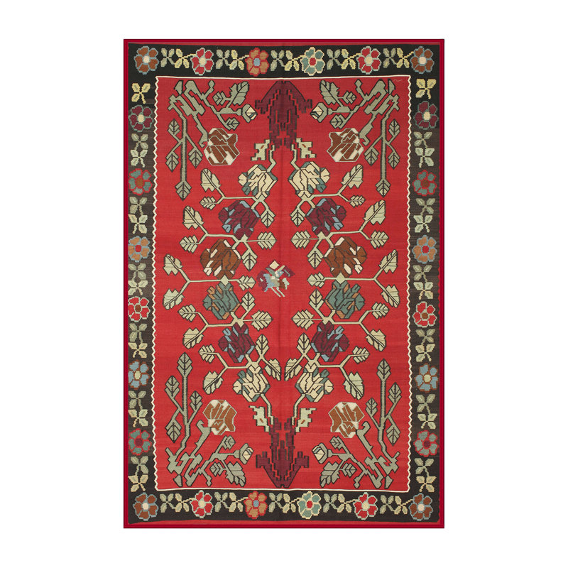 Oriental Indoor Rug, Rectangle 6' x 9'