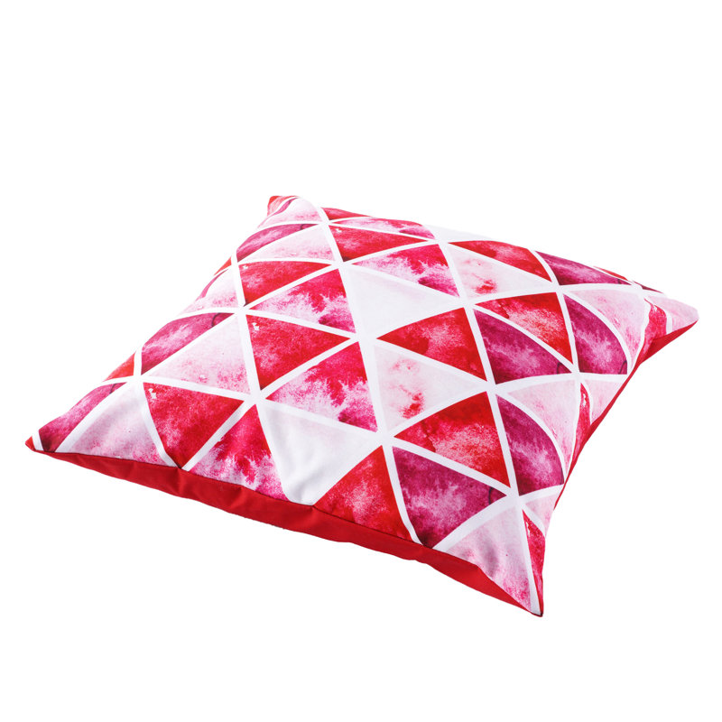 Coussin décoratif carré rouge