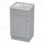 Meuble-lavabo de 18 po avec lavabo, porte à fermeture douce et tablette réglable pour un rangement et une durabilité optimaux-129184300