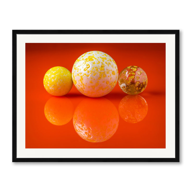 Marbles Print by Philippe Monthoux, Black Framed Paper, 24" H x 30" W