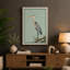Great Blue Heron Japandi - Wrapped Canvas-1891756407-1891756384