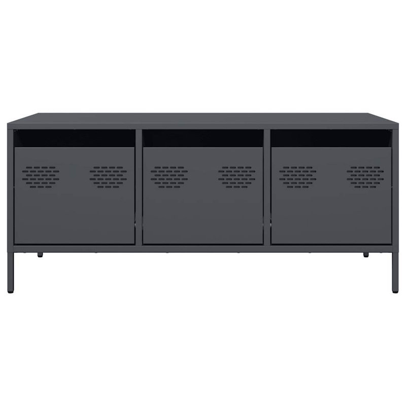 Antionett Coffee Table with Storage, Anthracite
