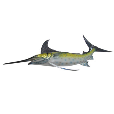 Décoration murale eau salée marlin réaliste peint à la main