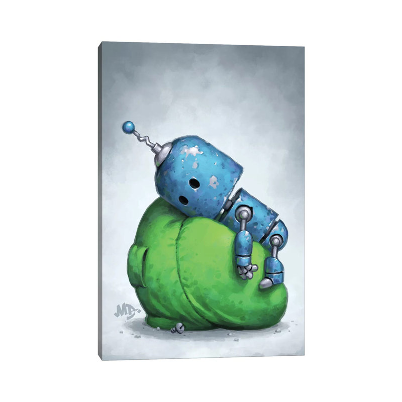 Pile faible par Matt Dixon-impression, Pas de tapis, H 26 po x l 18 po x 1,5 po, Toile tendue