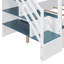 Lit superposé Khyron House avec structure en bois, tiroir et éclairage DEL-126450650