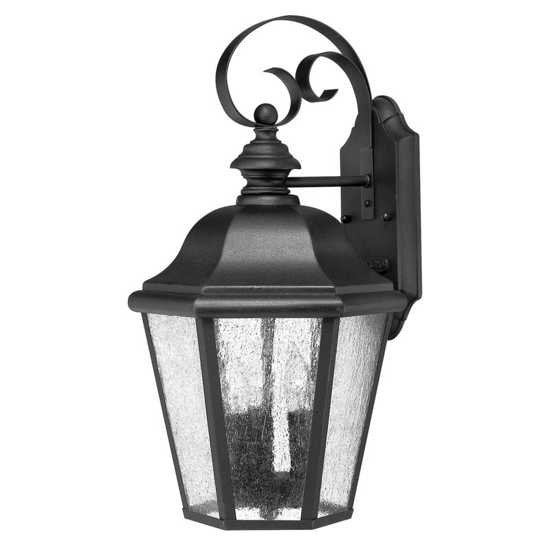 Edgewater 3 - Bulb Outdoor Wall Lantern, Black