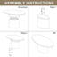 72"×37"W×30"H Oval Wood Pedestal Dining Table-1264005099