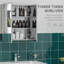 Wall-Mounted Medicine Cabinet with Soft-Close Hinges & Stainless Steel Frame