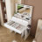 New Large Mirror Vanity Desk for Bed room , Modern Makeup Vanity Set with Power Outlet and Hair dryer holder, 5 Drawers , 3 Lighting Color Adjustable Dressing Table for Bedroom, White Color-417225401