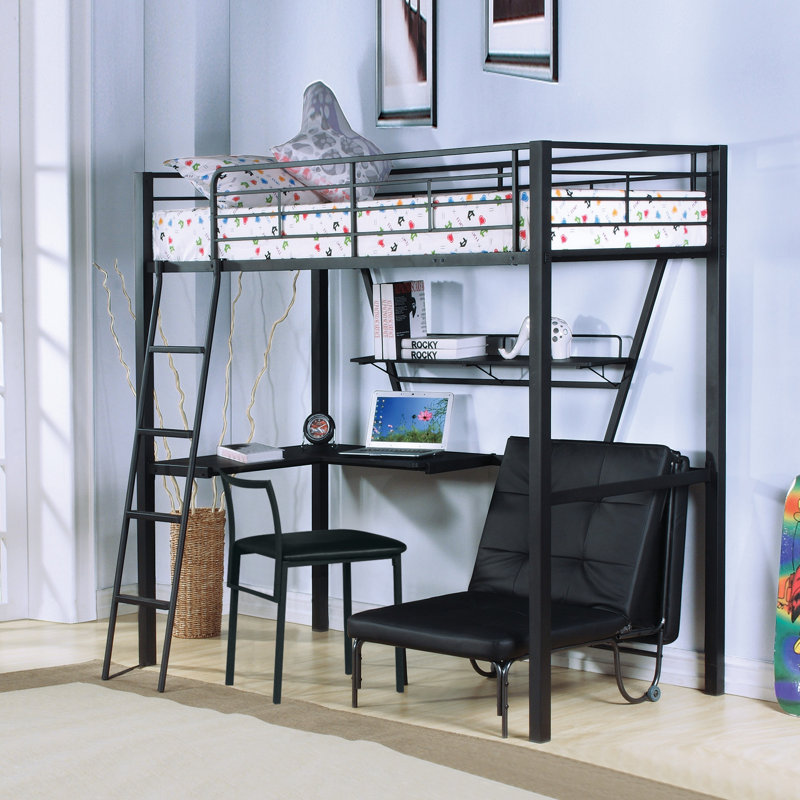 Lit mezzanine simple avec bureau Senon