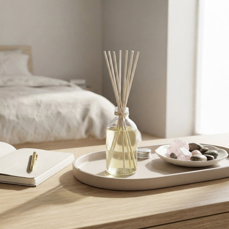 Recharge de diffuseur à roseaux Hosley de 2 à 85 ml pour la décoration intérieure et la décoration des chambres, aromathérapie aux huiles essentielles avec un parfum durable pour améliorer votre espace de vie
