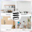 Tablettes flottantes pour mur, bibliothèques en bois