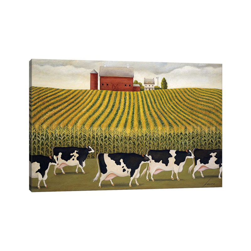 Nebraska Corn Field by Lowell Herrero - Wrapped Canvas Gallery-Wrapped Canvas Giclée, 20.32 cm H x 30.48 cm W