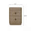 Grande table de chevet 2 tiroirs